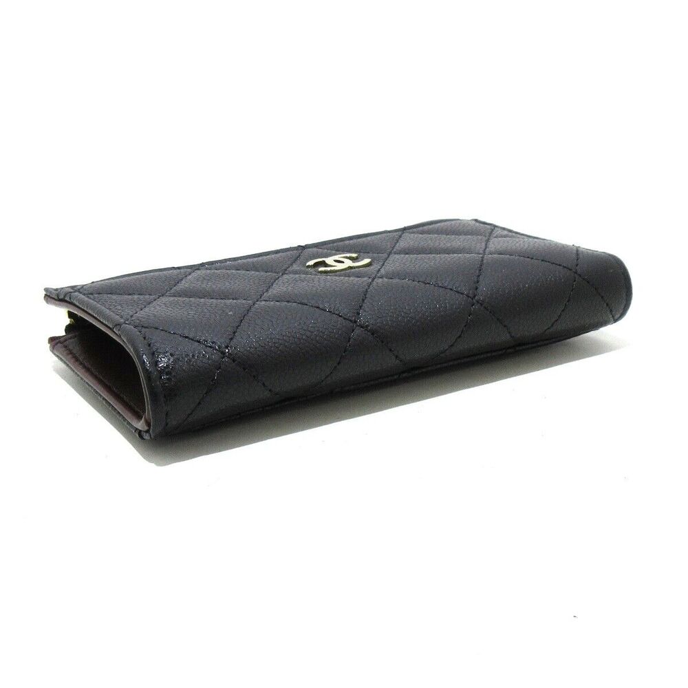 Auth Chanel Matelasse Black Caviar Skin #118223C15B - Picture 5 of 6